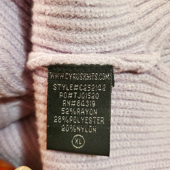 NWT Cyrus Lavender Mock Cable Comfy Sweater Sz XL - Picture 7 of 9